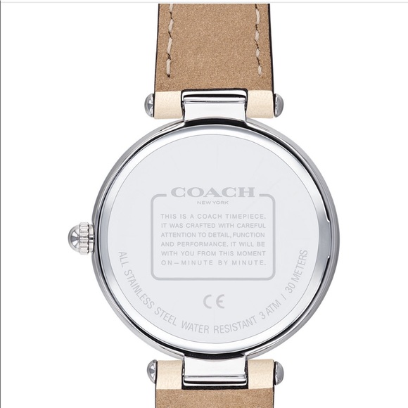 Coach woman park chalk leather 34mm watch - Picture 13 of 13